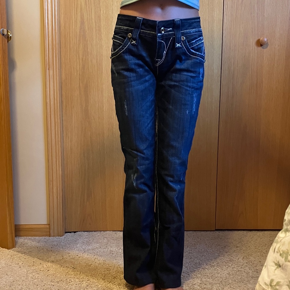 Rock Revival Dark Blue Boot Cut Jeans